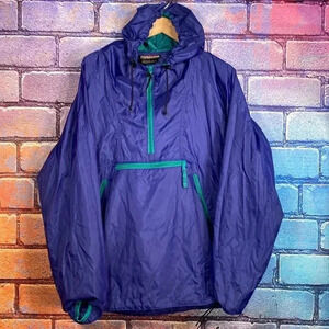 Red Ledge Wind Breaker Lightweight Blue Cyan Nylon Large